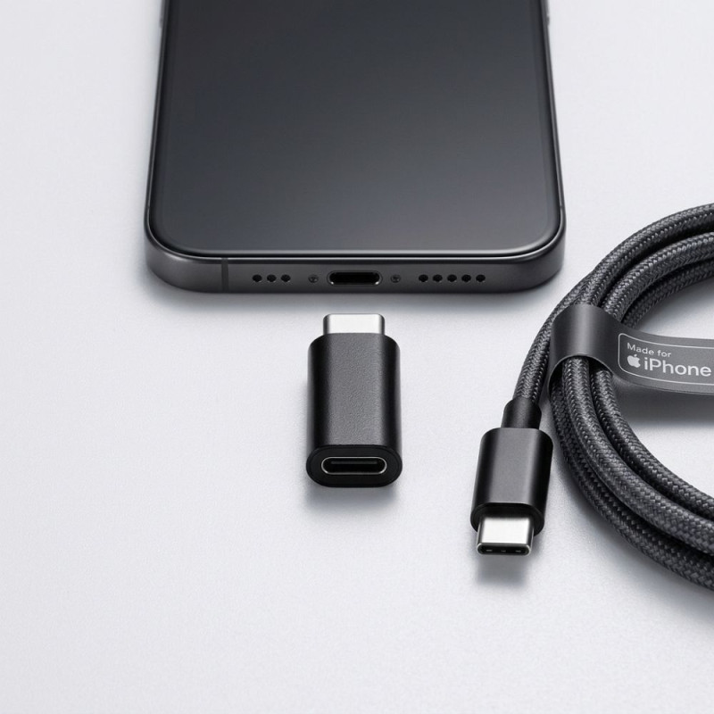 Redukce Micro USB na USB-C Blue Star pro nabíjení a synchronizaci - black