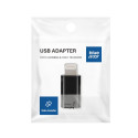 Blue Star USB-C na Lightning adaptér černý