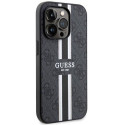 Kryt GUESS 4G Printed Stripes pro iPhone 14 Pro Max černý