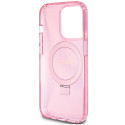 Kryt GUESS GUHMP15LHRSGSP pro iPhone 15 Pro – růžová glitter