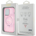 Kryt GUESS GUHMP15LHRSGSP pro iPhone 15 Pro – růžová glitter