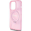 Kryt GUESS GUHMP15LHRSGSP pro iPhone 15 Pro – růžová glitter
