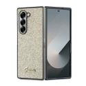 Kryt GUESS Glitter Script pro Samsung Z Fold 6 - zlatý