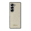 Kryt GUESS Glitter Script pro Samsung Z Fold 6 - zlatý