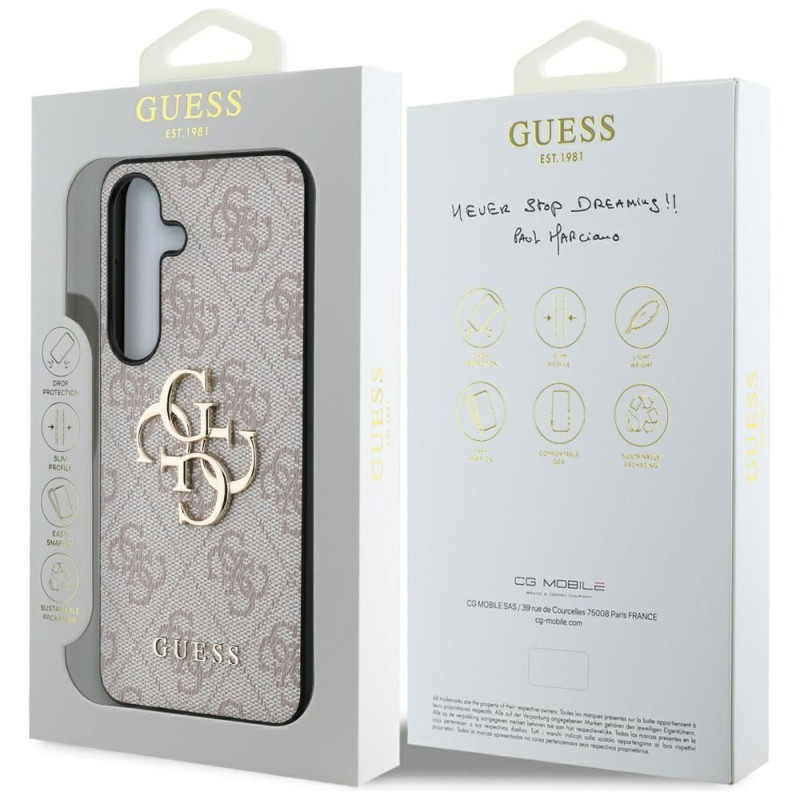 Kryt GUESS 4G pro SAMSUNG S25 Plus - růžový