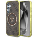 Kryt GUESS GUHMS25SHG4PRTGW pro Samsung S25 - hnědá