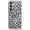 Kryt Guess IML Leopard Triangle pro Samsung S26 černý