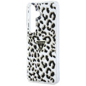 Kryt Guess IML Leopard Triangle pro Samsung S26 černý
