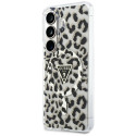 Kryt Guess IML Leopard Triangle pro Samsung S26 černý