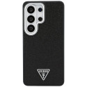 Kryt Guess FIXED GLITTER TRIANGLE pro S26 Ultra - černý