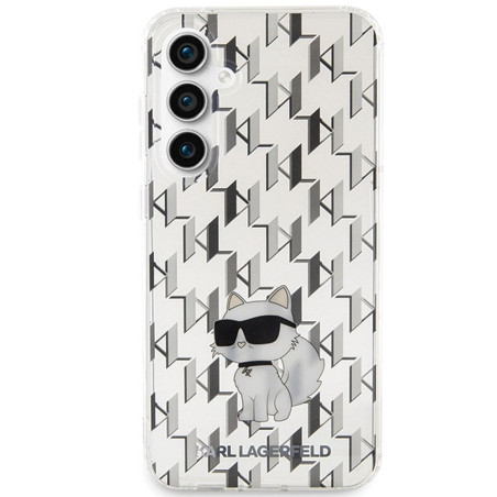 Kryt Karl Lagerfeld pro Samsung S23 FE – transparent (Monogram)