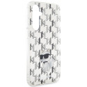 Kryt Karl Lagerfeld pro Samsung S23 FE – transparent (Monogram)
