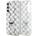 Kryt Karl Lagerfeld pro Samsung S23 FE – transparent (Monogram)