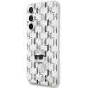 Kryt Karl Lagerfeld pro Samsung S23 FE – transparent (Monogram)