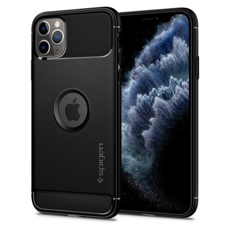 SPIGEN Rugged Armor Odolný kryt pro iPhone 11 Pro, černý