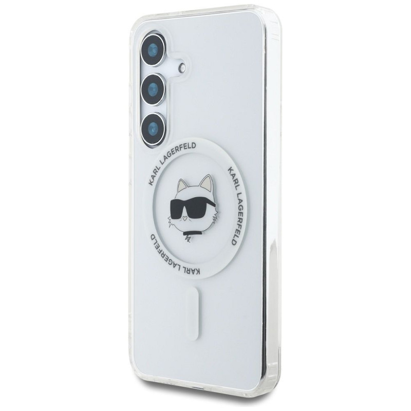 Kryt KARL LAGERFELD pro SAMSUNG S25 Plus - bílý