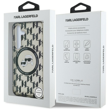 Kryt KARL LAGERFELD pro Samsung S25 (MagSafe) - černý