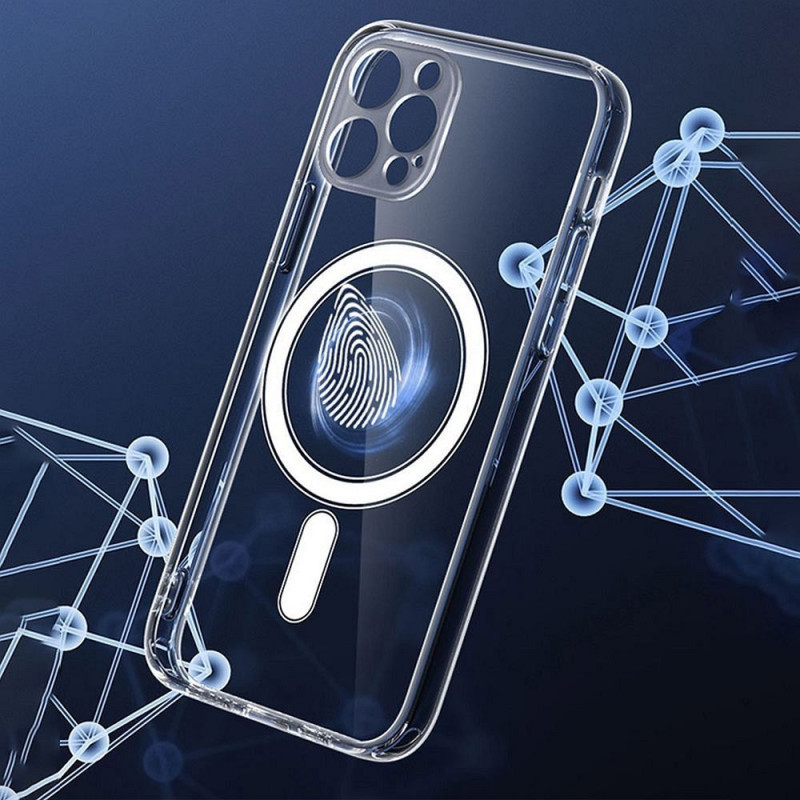 Kryt CLEAR MAG COVER s MagSafe pro iPhone 16 Plus - transparentní