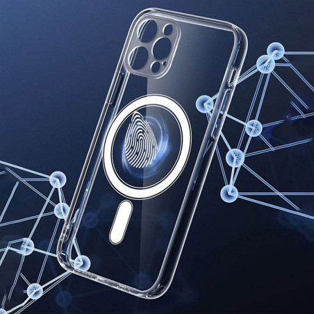 Kryt CLEAR MAG COVER s MagSafe pro iPhone 16 Plus - transparentní