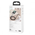 BASEUS CALJK-B01 Cafule Opletený kabel USB/Lightning 12W, 2m, černý