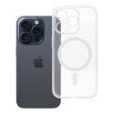 Kryt Clear Mag Cover Glitter pro iPhone 15 Pro (transparentní)