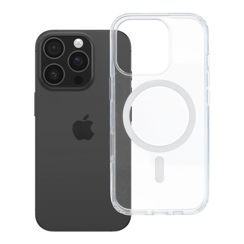 Kryt CLEAR MAG COVER ELITE pro iPhone 16 PRO - transparentní (nežloutnoucí)