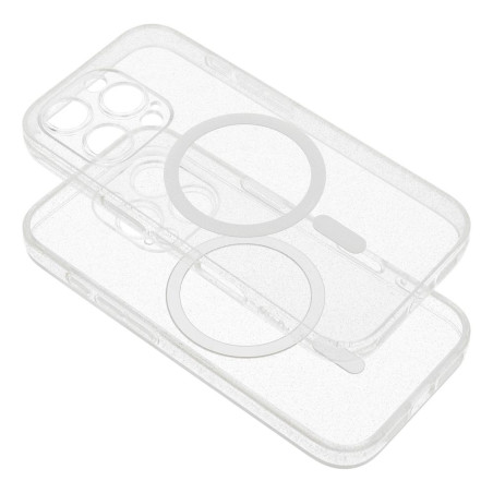 Kryt Clear Mag Cover S26 PLUS pro Samsung S26+ - průhledný třpytivý