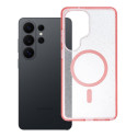 Kryt S26 ULTRA Clear Mag Cover pro S26 Ultra – růžové třpytk