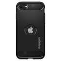 SPIGEN Rugged Armor Odolný kryt pro iPhone SE 2020/2022, černý