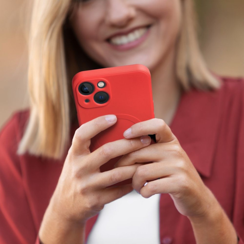 Kryt Silicone Mag Cover pro iPhone 7 / 8 / SE 2020 / SE 2022 - červený