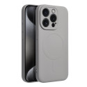 Kryt Silicone Mag Cover iPhone 15 Pro - titanově šedý
