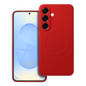Kryt Silicone Mag Cover pro Samsung S25 - červený
