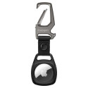 SPIGEN Rugged Armor Odolný přívěsek (pouzdro) na klíče s karabinou pro Apple AirTag, černý