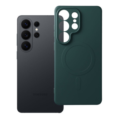 Kryt SILICONE MAG COVER pro Samsung S26 ULTRA – zelená