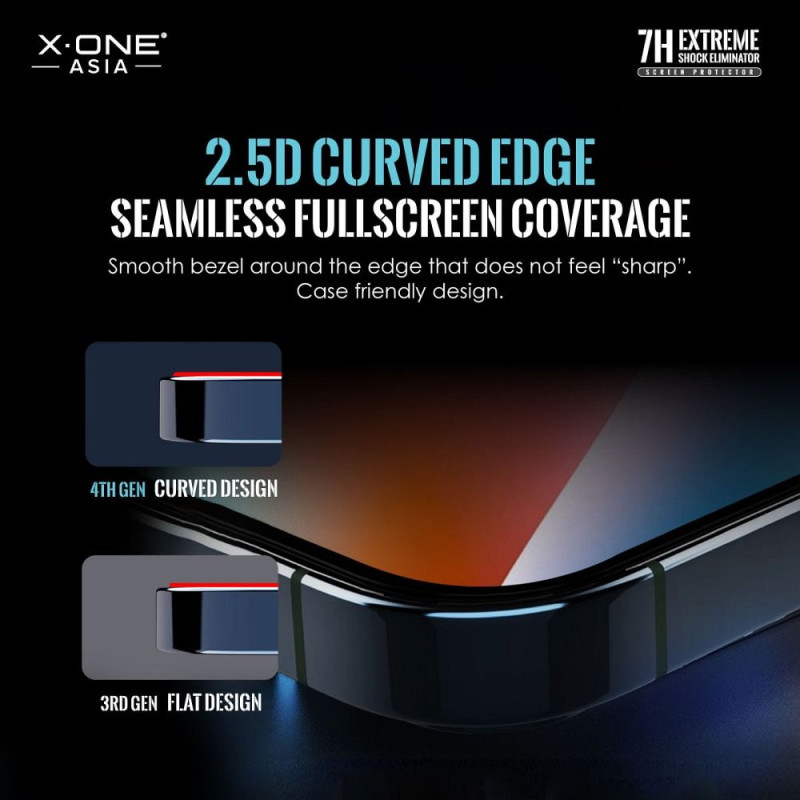 Ochranné sklo X-One Extreme SHOCK Eliminator 4th gen. pro iPhone 14 Pro Max - transparentní