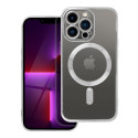 Kryt Electro Mag Cover iPhone 13 Pro - stříbrná