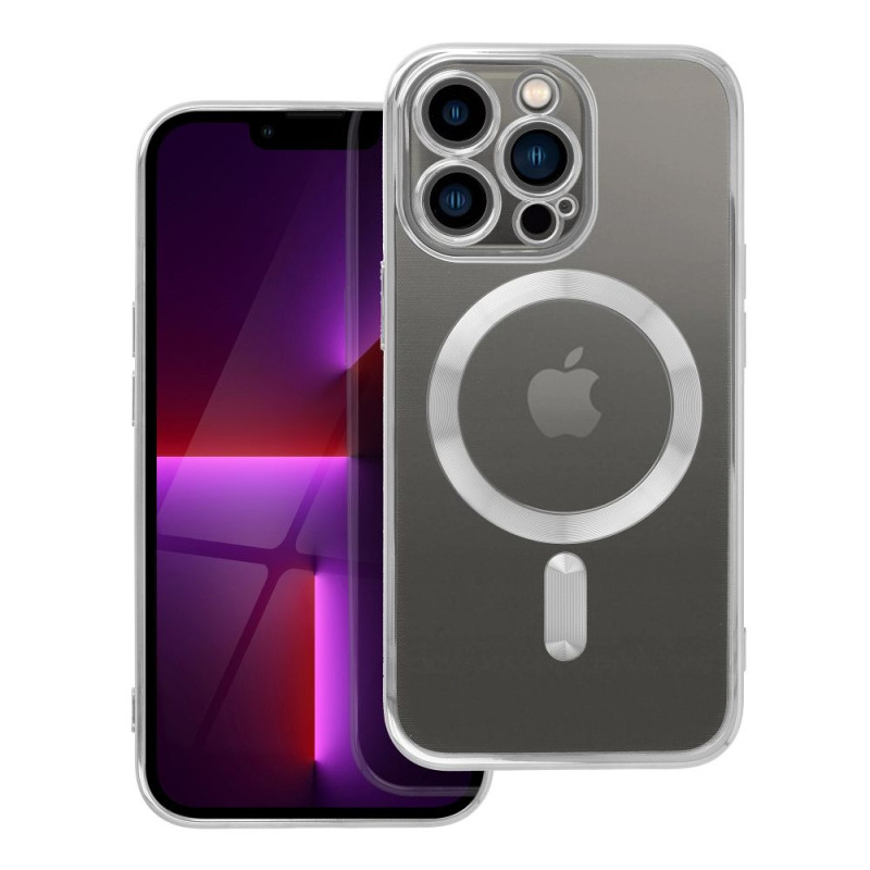 Kryt Electro Mag Cover pro iPhone 13 PRO - stříbrná