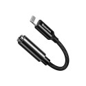 BASEUS CALL3-01 Adaptér (redukce) Lightning/Jack 3,5mm s podporou mikrofonu, černý