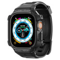SPIGEN Rugged Armor Pro Ultra odolný kryt a řemínek pro Apple Watch Ultra (49mm), černý
