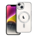 Kryt Electro Mag Cover iPhone 14 – stříbrná