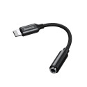 BASEUS CALL3-01 Adaptér (redukce) Lightning/Jack 3,5mm s podporou mikrofonu, černý