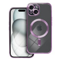 Kryt Electro Mag Cover pro iPhone 15 - fialová