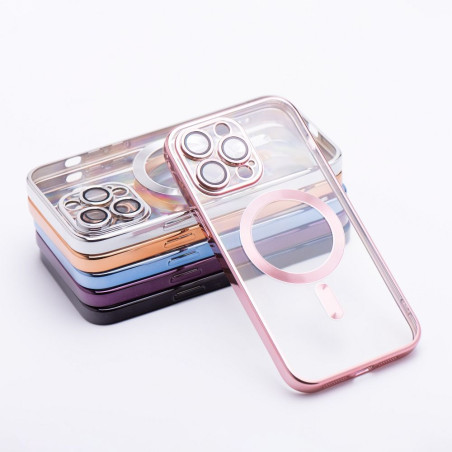 Kryt Electro Mag Cover iPhone 15 – zlatá/rose gold