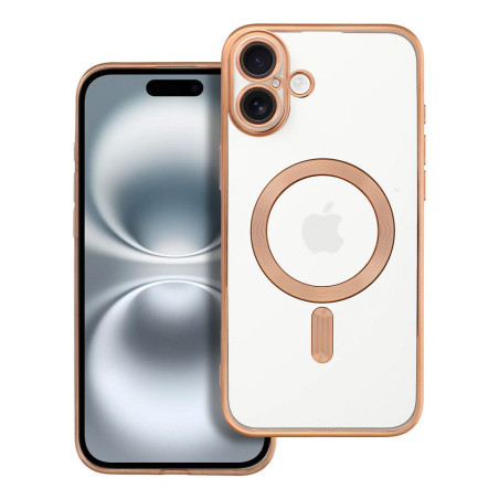 Kryt Electro Mag Cover iPhone 16 Plus zlatá