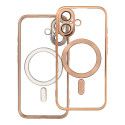 Kryt Electro Mag Cover iPhone 16 – zlatá