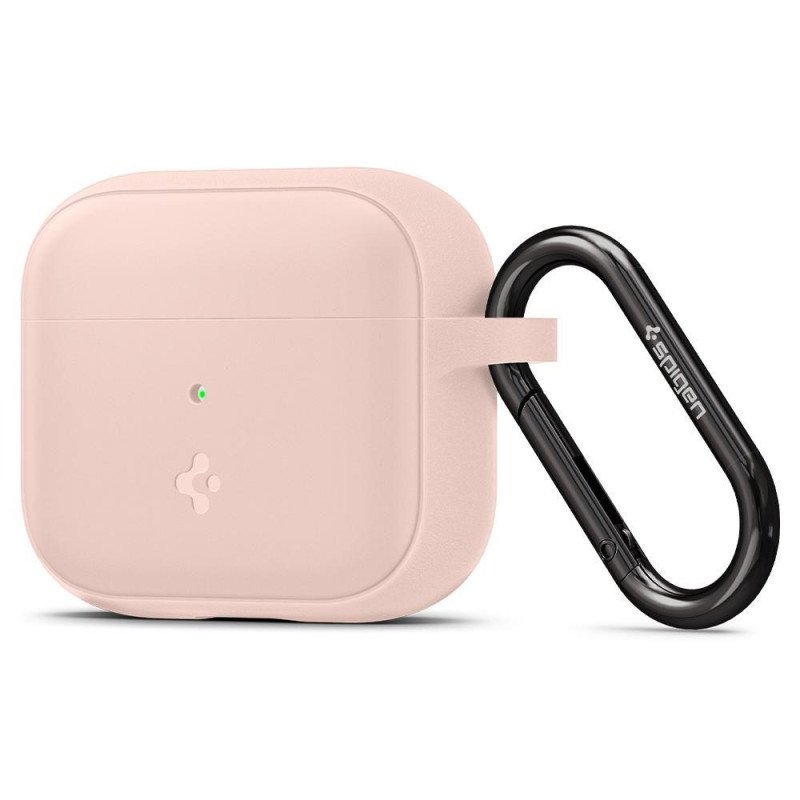 SPIGEN Silicone Fit Kryt s karabinou pro Apple AirPods 3 (2021), růžový