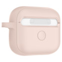 SPIGEN Silicone Fit Kryt s karabinou pro Apple AirPods 3 (2021), růžový