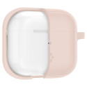 SPIGEN Silicone Fit Kryt s karabinou pro Apple AirPods 3 (2021), růžový
