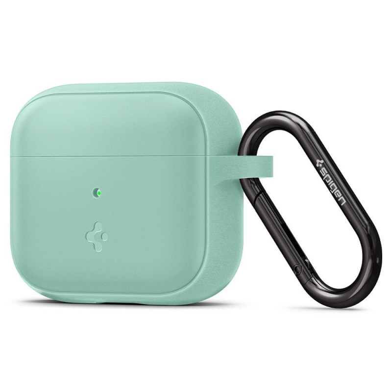 SPIGEN Silicone Fit Kryt s karabinou pro Apple AirPods 3 (2021), zelený