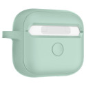 SPIGEN Silicone Fit Kryt s karabinou pro Apple AirPods 3 (2021), zelený